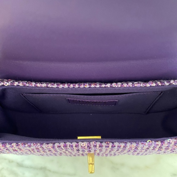 NEW Chanel 24C Purple Small Bag with top handle - Picture 5 of 7
